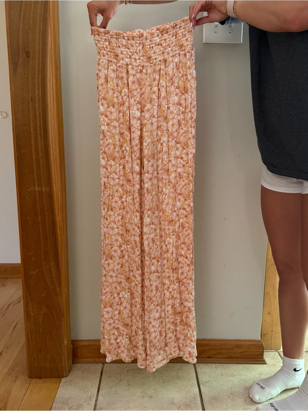 Hippie Rose Boho Floral Print Two Piece Set - Size Small